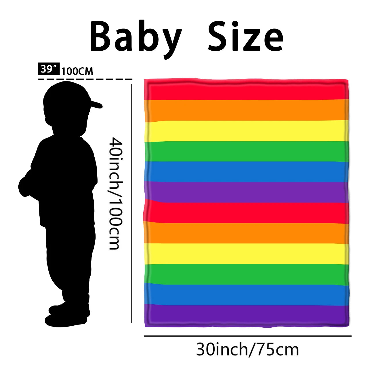 Microfiber Rainbow Blanket Super Soft Throw Blankets For Bed Sofa Bedspread Decorative Camping Picnic Winter Warm Blanket