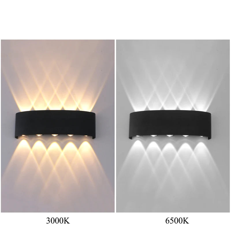 NEW Arrivals LED Wall Mounted Lamp Indoor Up and Down Interior Wall Light Bedroom Living Room Corridor Outdoor Garden Courtyard Pathway Lighting Home Decor