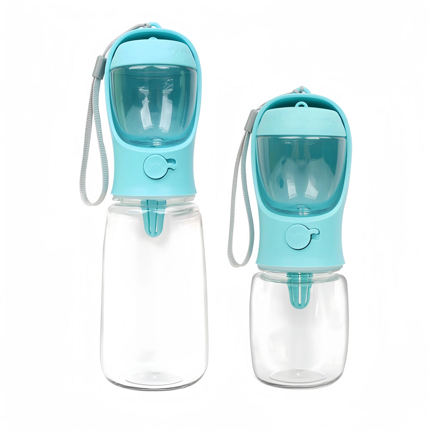 NEW Arrivals 2 in 1 Set 350/550ml Portable Food Grade Material Dog Cat Outdoor Hiking Running Travel Pet Water Cup Bottle With Food Dispenser Water Bottle for Dogs Cats Pets Supplies