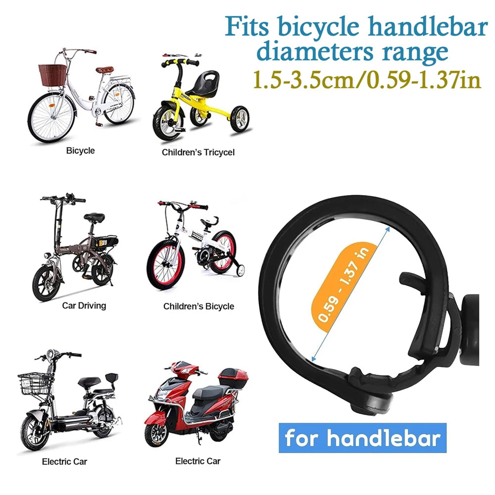 NEW Arrivals 2PCS Elliptical Bicycle Rearview Mirror 360 Degree Adjustable Rotatable Universal Cycling Handlebar Rear View Mirrors for MTB Road Bike