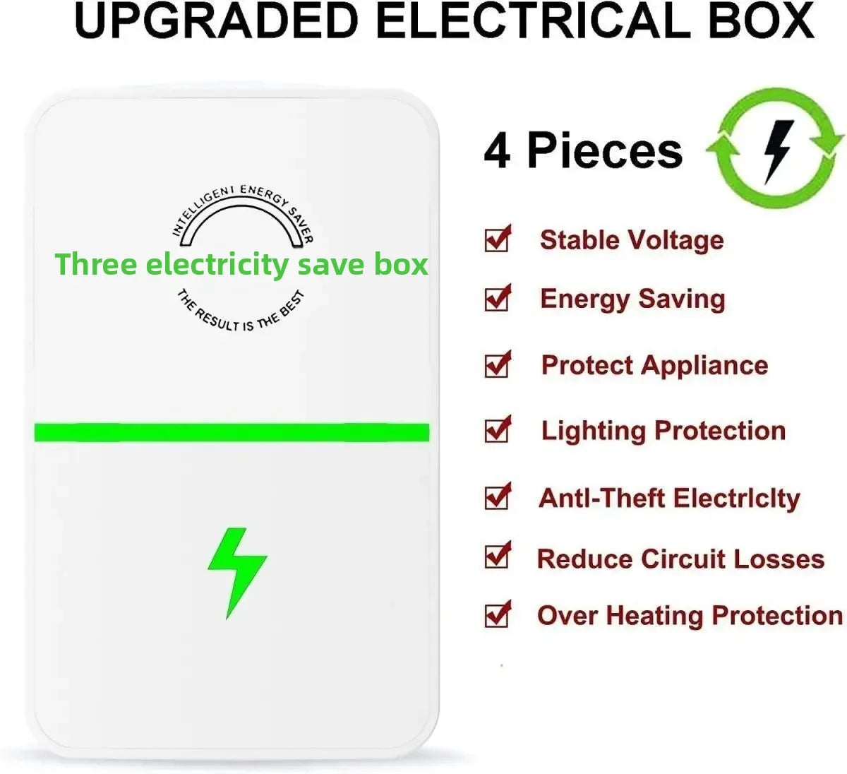 NEW Arrivals Energy Saver Electric King High Power Poly-Energy Household Electric Energy Saving King Air Conditioner Electricity Saver Device Home Office Electrical Accessories