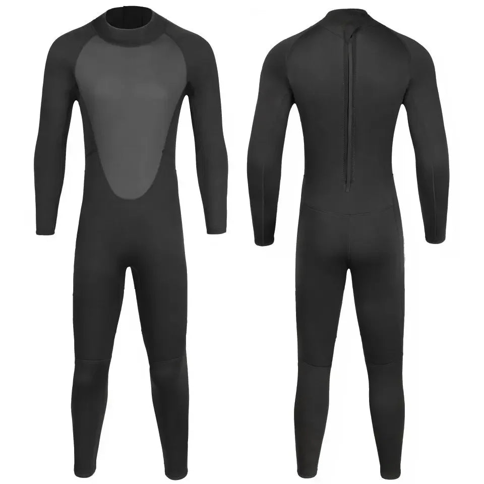 NEW Arrivals S-4XL Plus Size Women Men Thickened 2/3mm Black Top Quality Professional Diving Suit Warm Waterproof Adult Swimwear Bodysuit For Diving And Surfing Water Temperature Protection