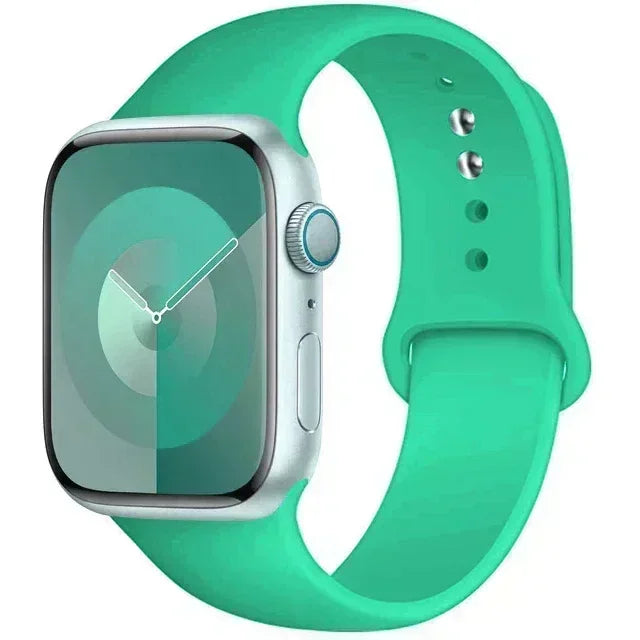 Original Silicone Strap For Apple Watch Band 44mm 38-40 42-46 41-45 46MM 49 mm Bracelet Watch Serie Accessories 10 9 7 4 5 6 8 SE Ultra 2 3 Electronics Supplies