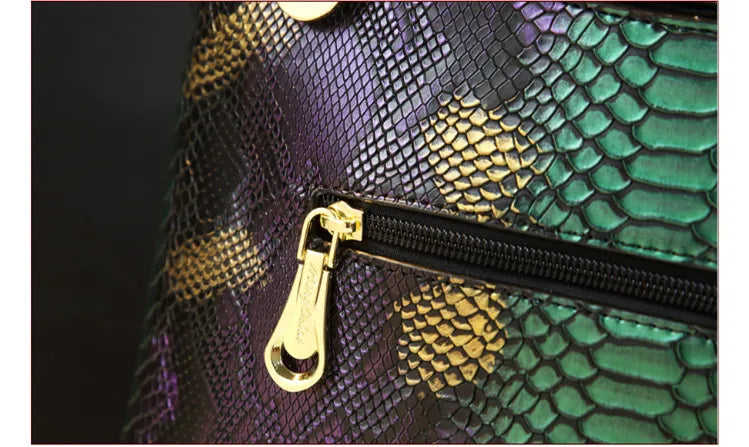 NEW Arrivals Luxury Cowhide Real Leather Women Handbags Fashion Female Chain Serpentine Portable Tote Bag Ladies Tassel Shoulder Messenger Bags
