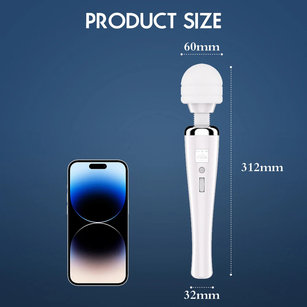 20 Modes AV Vibrator Wand Sex Toys for Women 20 Powerful Patterns G Spot Clitoris Stimulation Massager Personal Masturbator Products Erotic Goods Sex Toys Supplies