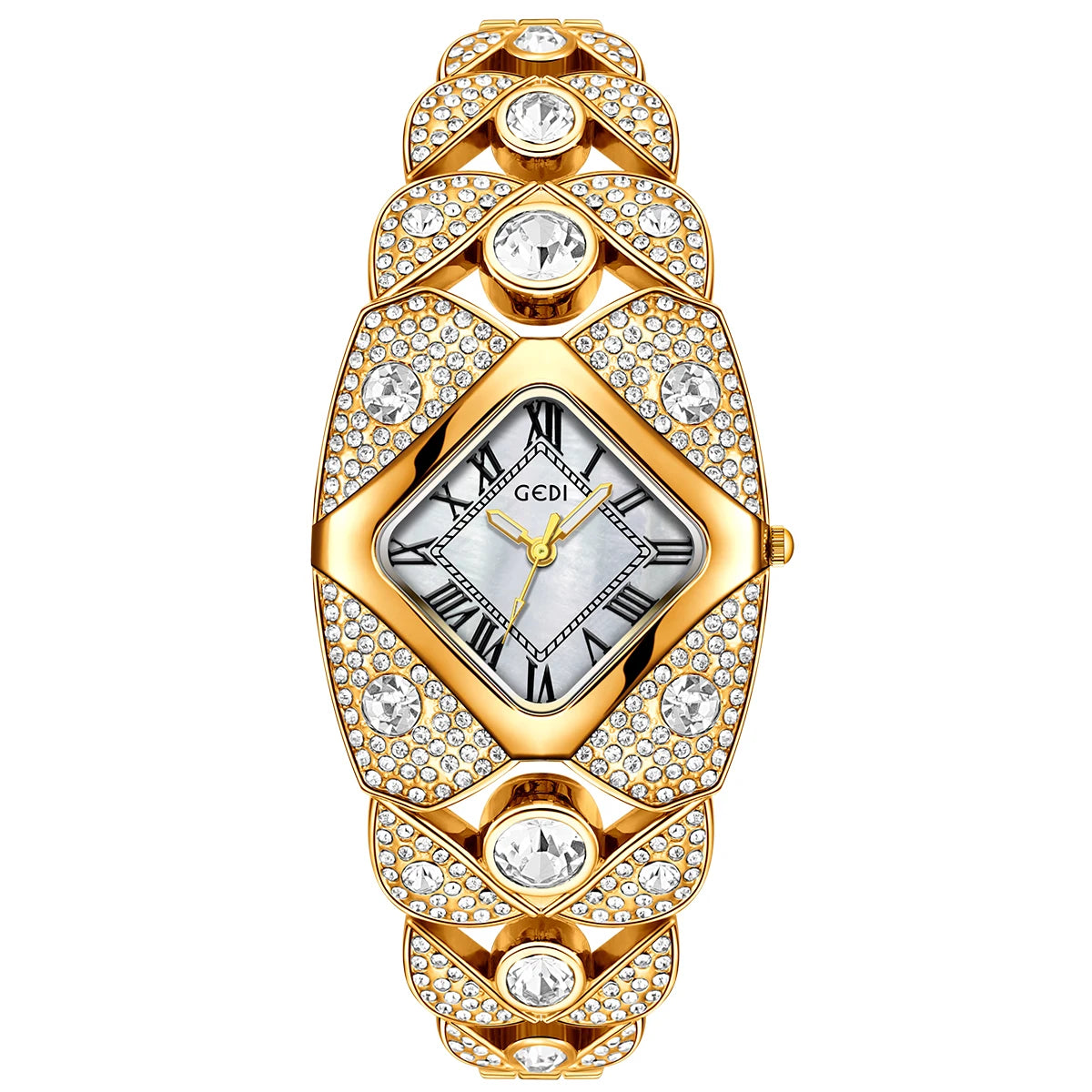 NEW 4 Colors Women Watch Light Luxury Brand Diamond Inlaid Bracelet Watches Waterproof Ladies Fashion Quartz Clock Wristwatch Gift for Girlfriend Mistress Wife Ladies Luxury Jewelry Supplies