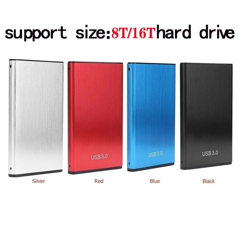 High Speed Portable External Hard Disk Mass Storage USB3.0 Interface 2TB -128TB Memory Metal Material Plug and Play