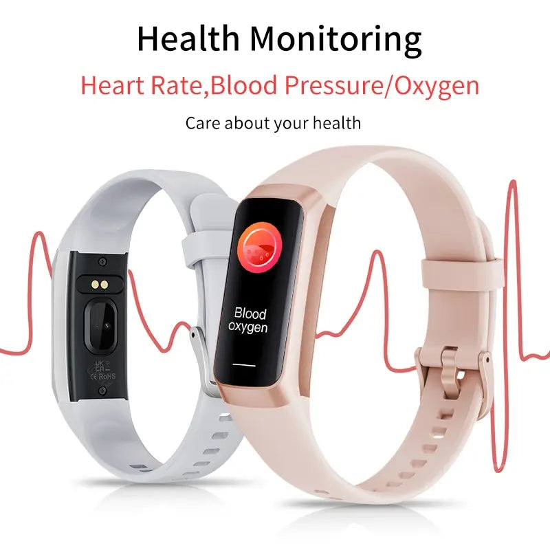LIGE Amoled Smart Watch Men Smart Band Women Heart Rate Blood Smartwartch Waterproof Smart Bracelet Sport Fitness Tracker