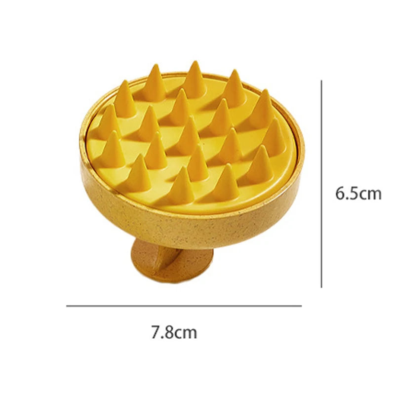 Alwafore Wet and Dry Scalp Massage Brush Head Cleaning Adult Soft Household Bath Silicone Shampoo Brush Massage Comb