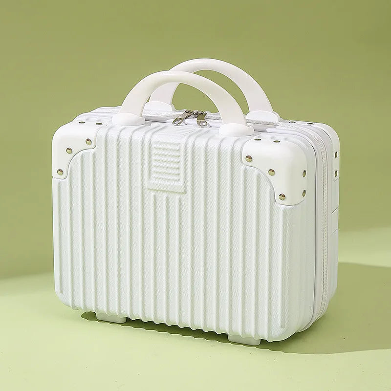 NEW Luxury Retro Modern Pattern Outdoor Travel Airport Cosmetic Case 14-16Inch Mini Portable Box Small Luggage Hand Gift Storage Cosmetic Bags Accessories Supplies Small Password Box Ladies Cosmetics Luxury Products