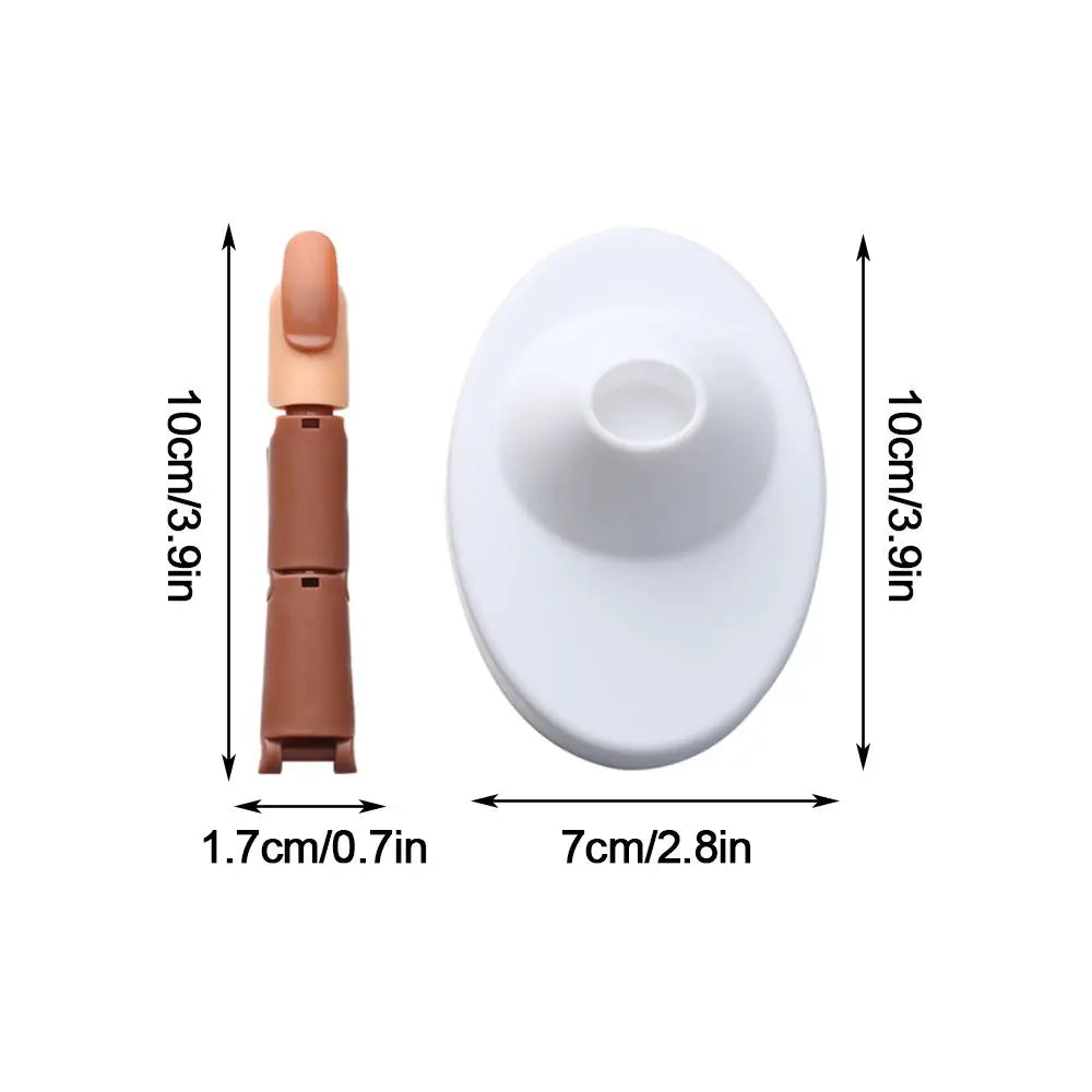 Showing Shelf Manicure Joint Finger Manipulator Nail Piece Set Beginner Practice Activity Finger With Base