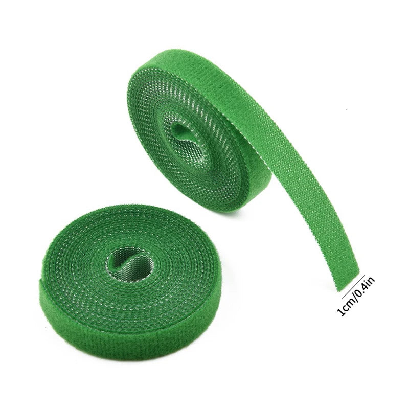 3PCS Rolls Green Garden Twine Plant Ties Nylon Plant Bandage Garden Hook Loop Bamboo Cane Wrap Support Garden Accessories