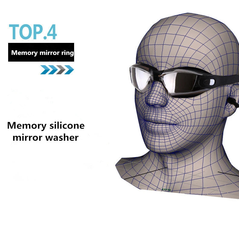 Professional Swimming Goggles Swim Glasses Electroplate Waterproof Silicone очки для плавания Adluts