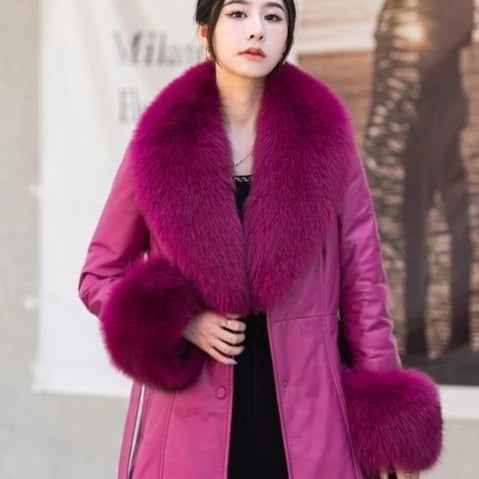 NEW Arrivals 6 Colors Set Women Winter 100% Natural Fox Fur Scarf Jacket Fur Collar Authentic Neck Scarves And Cuff Set Luxury Fox Fur Warm Neck Warmers Ladies Luxury Fashion Apparel Accessories
