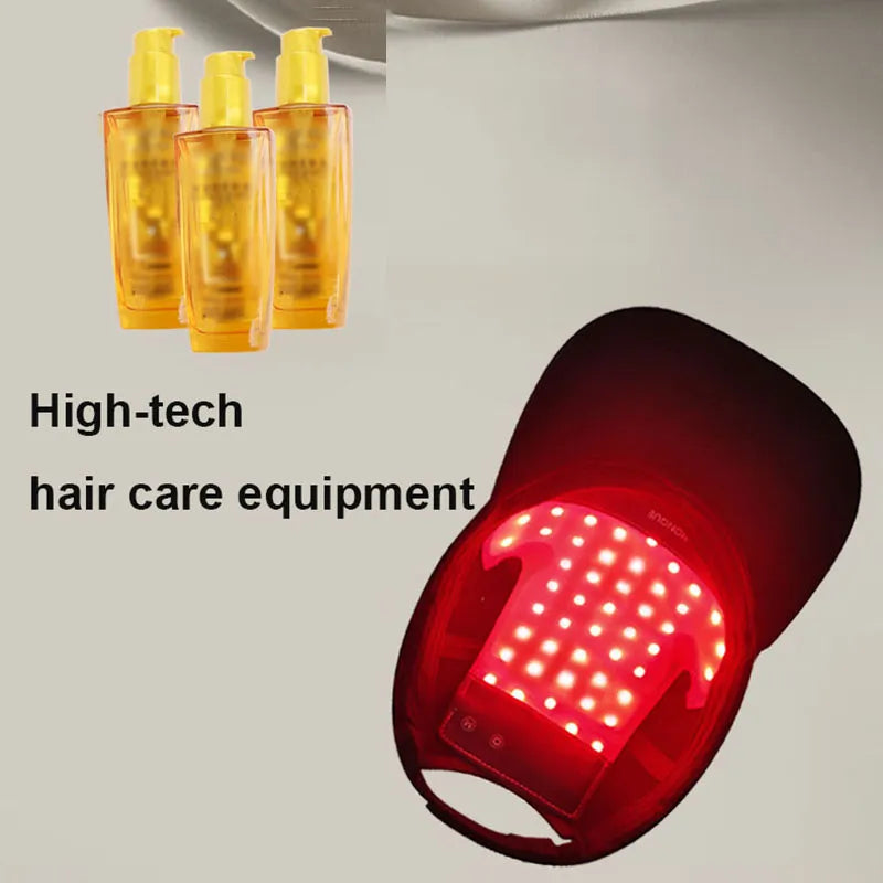 Hair Growth Cap Anti Hair Loss Hair Growth Laser Helmet Hat Hair Regrowth Light Therapy Device Hair Growth Treatment Hat Machine