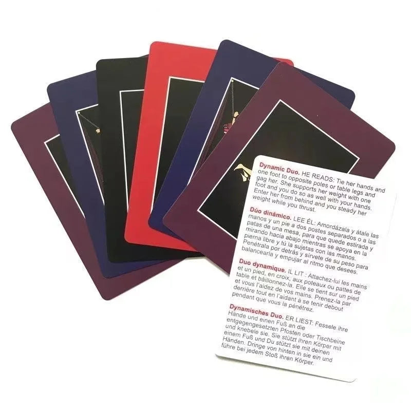 50 positions of bondage Bedroom Commands Adult Fun Sex Love Cards, Naughty Gifts, Valentine's game, Halloween gift