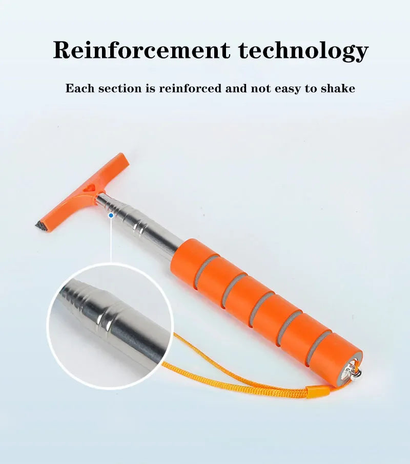 NEW Arrivals 2PCS Set Car Rearview Mirror Wiper Cleaning Tool Auto Glass Mist Cleaner Car Accessories Handle Telescopic Window Cleaning Brush Car Cleaning Supplies