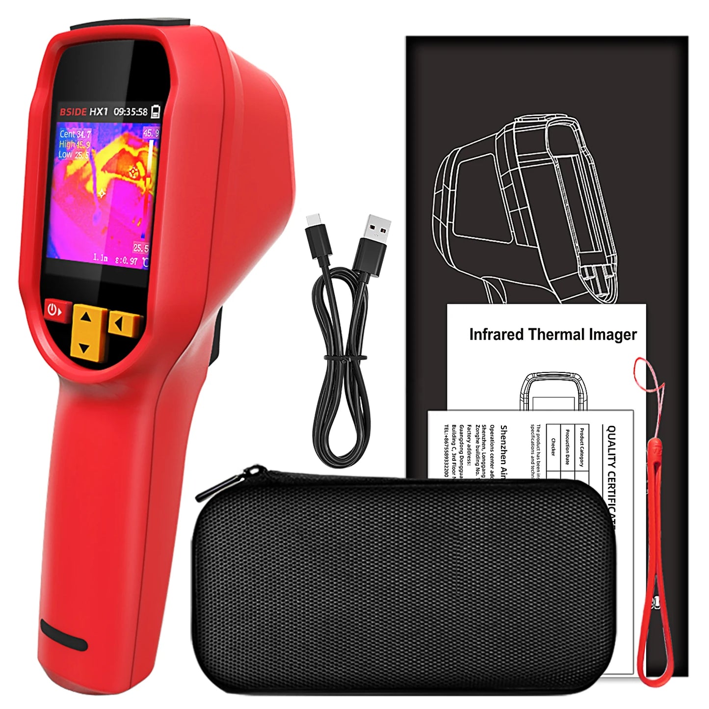 NEW Arrivals HOT SALE Infrared Thermal Imager Camera Laser Thermographic HD Display For Circuit PCB Repair Pipeline Detection Medical Laser Positioning Electronics Supplies