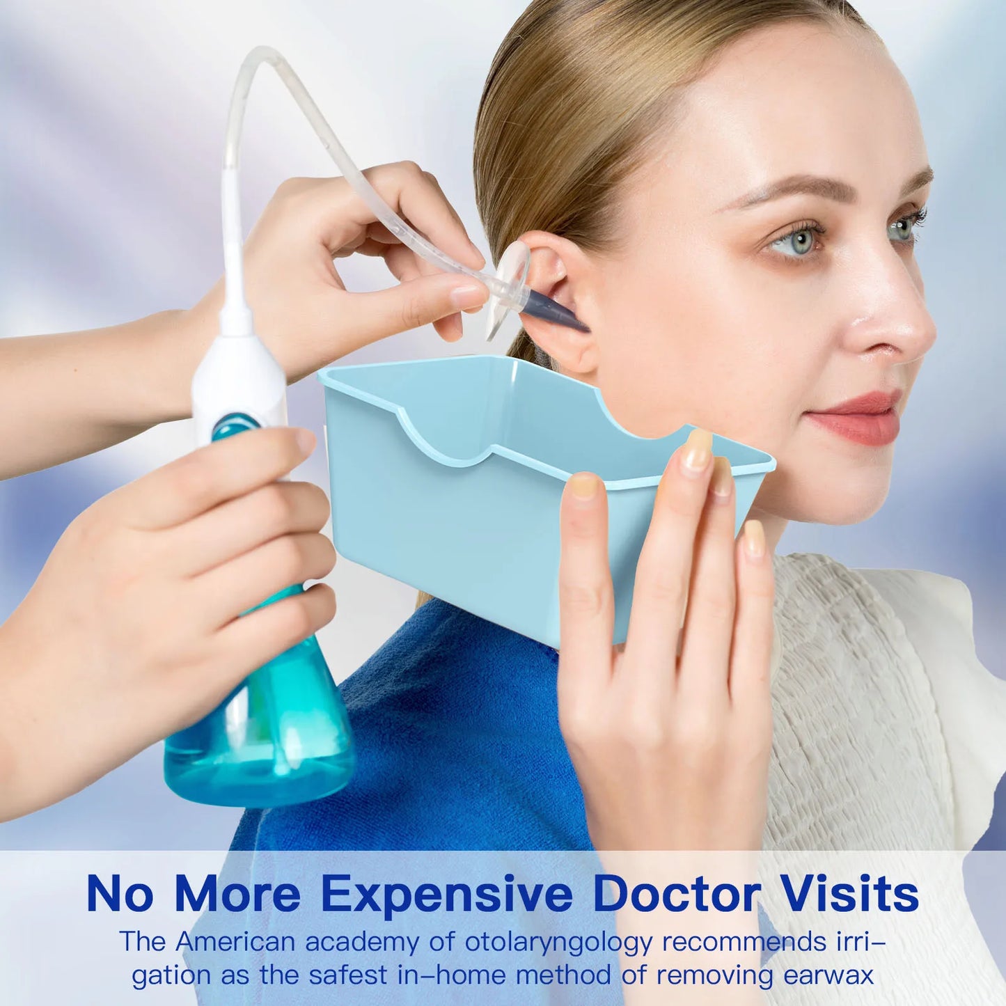 Ear Wax Removal Manual Ear Irrigation Flushing System Ear Cleaning Washer Kit Safe and Effective Cleaner Tool for Adults Kids