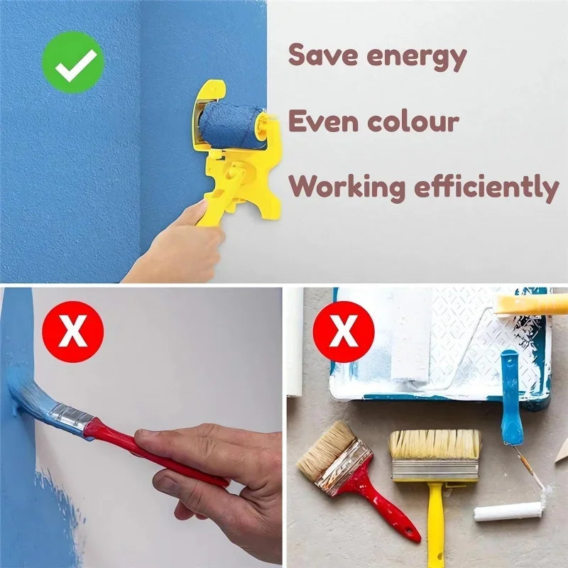 NEW Arrivals Multifunction Paint Brush Roller Corner Brushes Set Household Use Wall Decorative Professional DIY Painting Brush Handle Tool Windows Baseboards Wall Corner Set