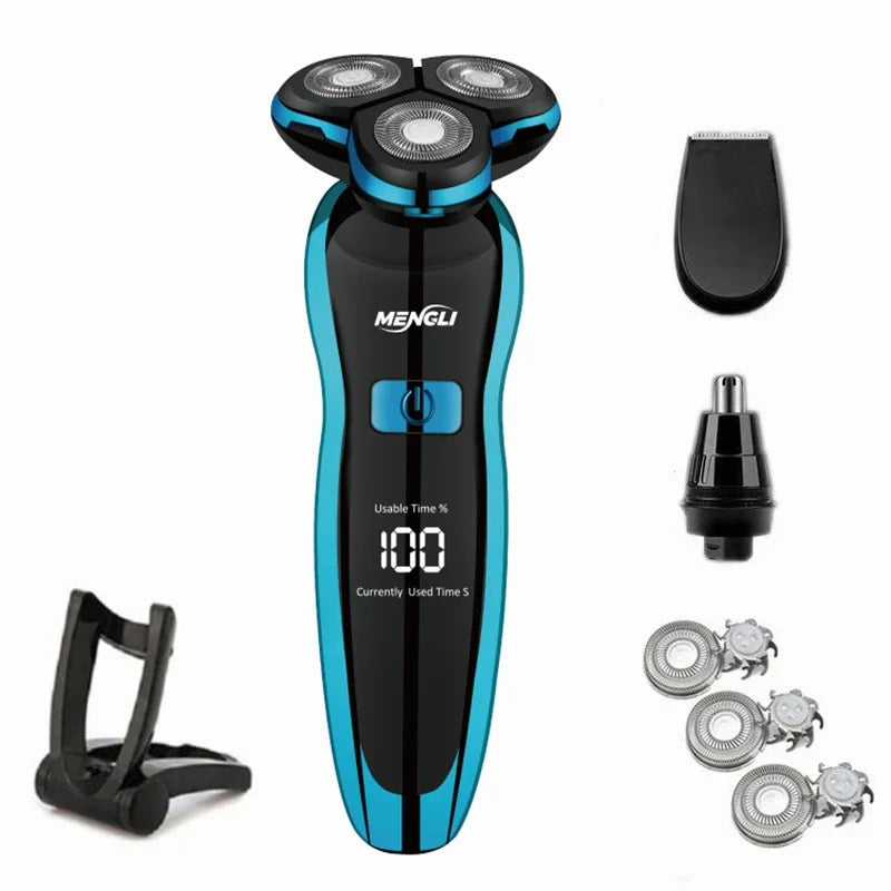 NEW Arrivals Gift for Husband Lover Electric Razor Set Electric Shaver Body Hair Cutting Shaving Machine for Men Women Clipper Rotary Beard Trimmer Waterproof Hair Sets Accessories Hair Care Supplies