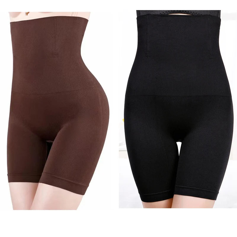 NEW Arrivals 2PCS Set S(50KG) -6XL (135KG) Plus Size Women Belly Shaping Brief High Waist Lifting Hip Pants Slimming Panties Postpartum Shaper Underwear Safety Panty