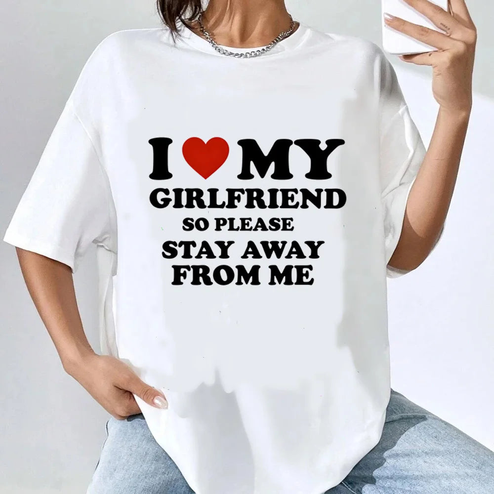 NEW Arrivals S-2XL UK Size 7 Patterns *I Love My Boyfriend I Love My Girlfriend* Girls Boys Outdoor Streetwear T-Shirts Summer Beach Casual Clothes
