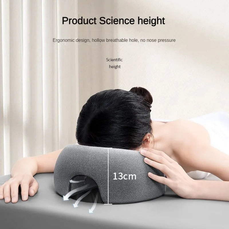 NEW Arrivals 2PCS Set 4 Colors Memory Foam Salon Massage Pillow Universal Face Cradle for Massage SPA Beauty Salon Pad Relax U Shape Face Chest Ribs Pillow Massage Set