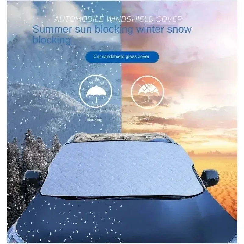 NEW Summer Car Sun Protectors and Winter Car Snow Ice Shields Are Suitable for Front Windshields to Prevent Frost and Dust Cars Accessories