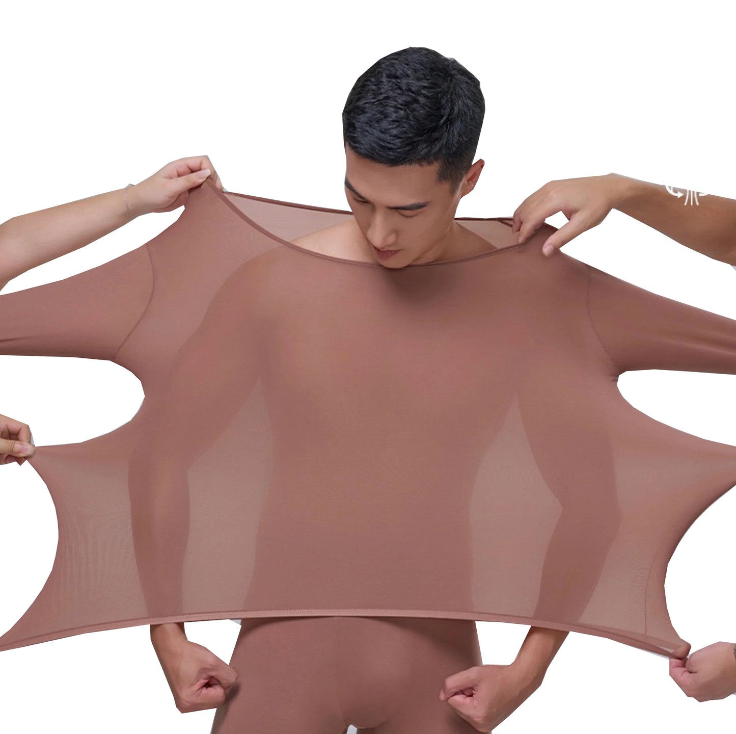 NEW Arrivals 1pcs Men's Ultrathin Thermal Underwear High Elasticity Plus Size Constant Temperature Seamless Long Sleeve Bottoming Tops