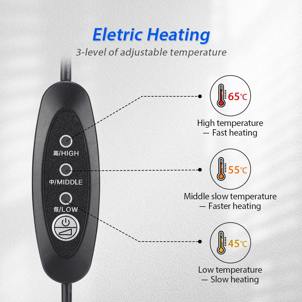 Electric Infrared Heating Neck Cervical Traction Collar Spine Support Hot Compression Tractor Stretching Brace Health Care Devices Products