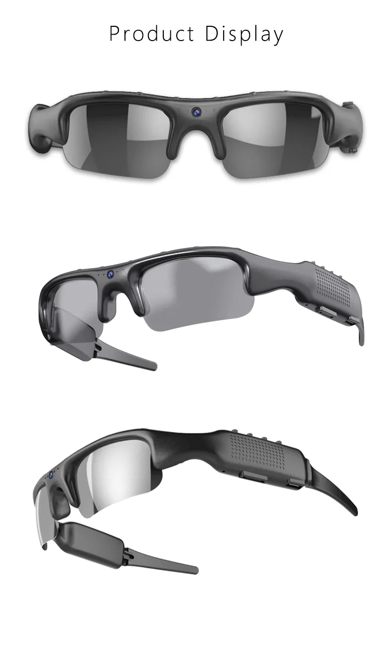 NEW HD 1080P Glasses WIFI Camera Outdoor Bicycle Motorcycle Security Protection Sunglasses Video Camera Smart Glasses Sports Camera