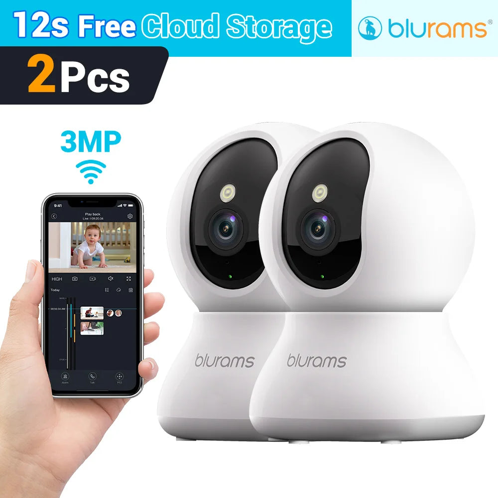 NEW Arrivals 1-4PCS Set 5G Family Baby Monitor Camera 2K HD Home Security Camera with Motion Detection and Two-Way Audio, Easy Setup, Clear Day & Night Vision Home Safety Supplies Protection