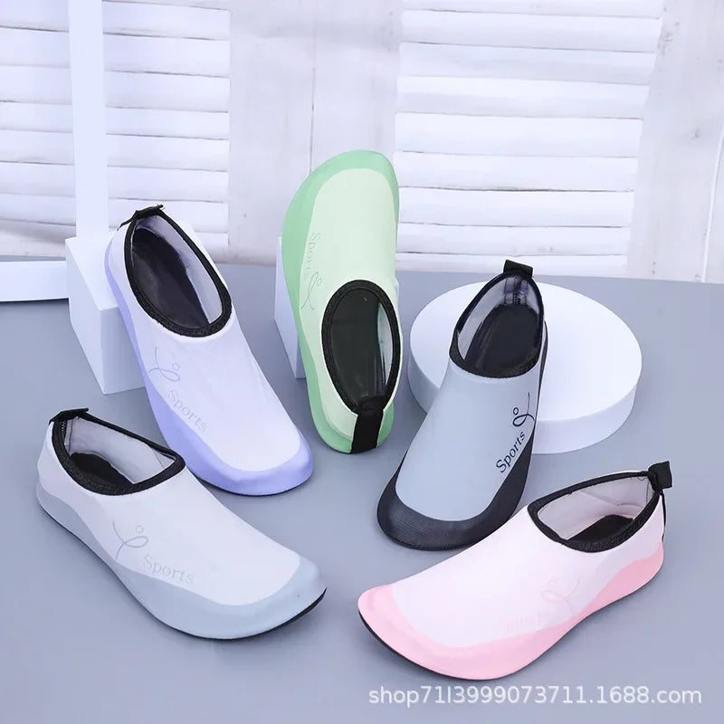 NEW Arrivals 35/41 Size Women Unisex Beach Shoes Anti-Slip Diving Snorkeling Swimming Wading Soft Bottom Children's Beach Sandals Breathable Rubber Outsole