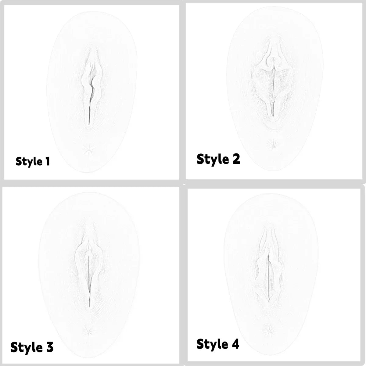 WANTES Realistic Silicone Hide Gaff Pussy Fake Vagina Pad with Beautiful Labia for Cosplay Crossdresser Transgender Drag Queen