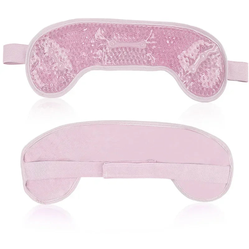 NEW Arrivals Hot-Cold Gel Bead Migraine Wrap Ice Pack with Gel Bead Soft Plush Backing Ice Wrap for Headaches Stress Relief SPA Massager Sports Health Care Supplies