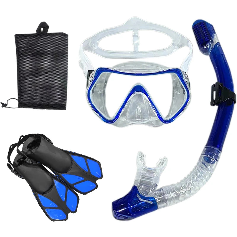 Snorkel Diving Mask and Goggles Diving Swimming Tube Set Adult Unisex