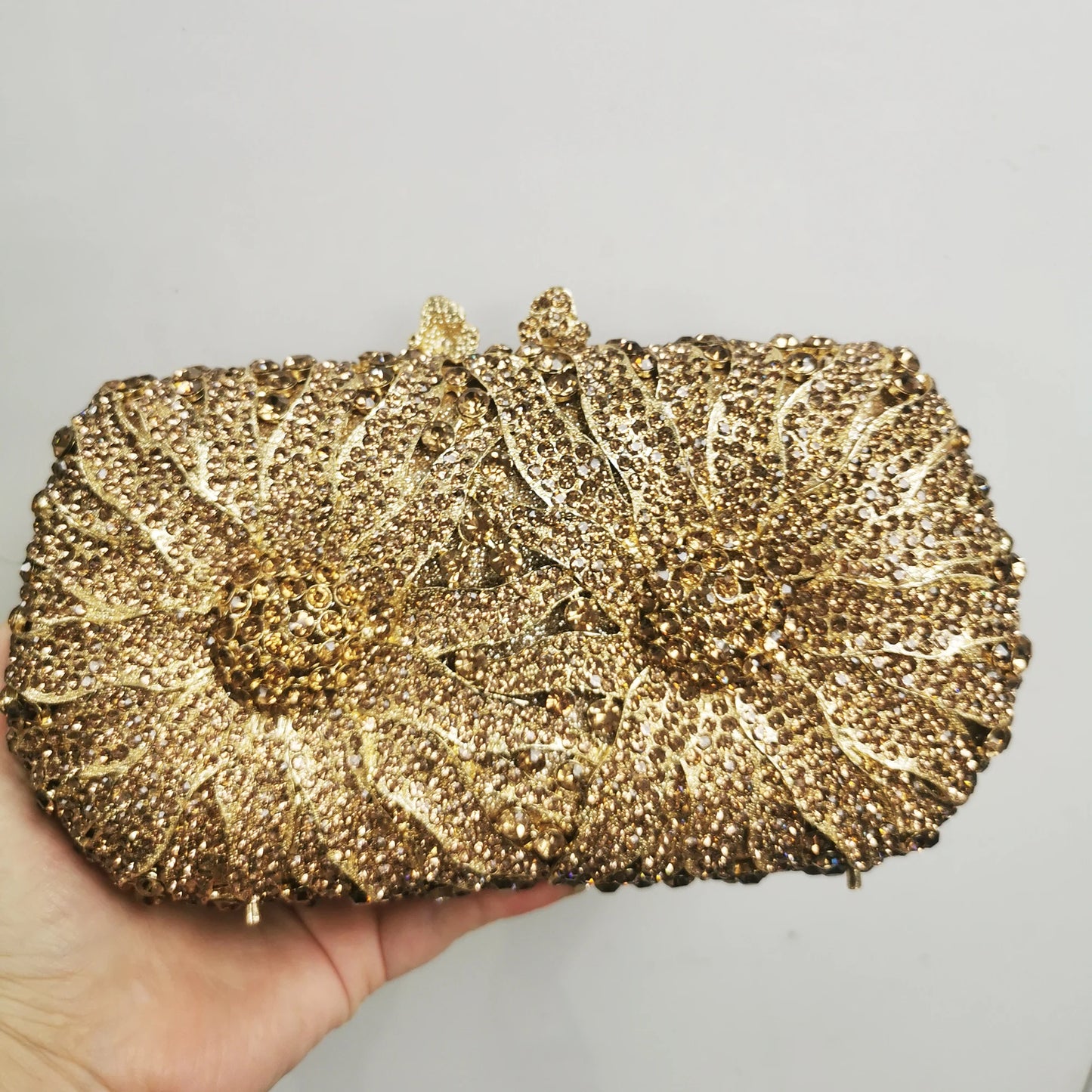 NEW Luxury 16 Styles Women Dark Gold Stones Clutch Bags Lady Evening Bag Bridal Rhinestone Handbags Wedding Dinner Business Dinner Purse Girls Ladies Luxury Fashion Apparel Accessories Clothing Supplies