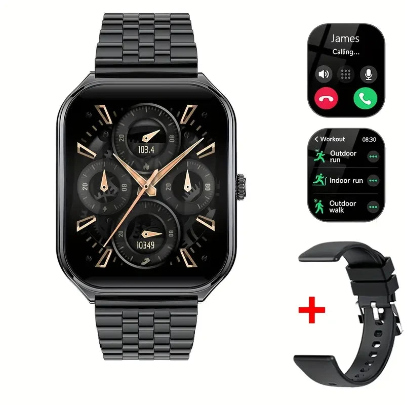 NEW Ultra Thin Smart Watch Women Men 1.96" AMOLED 360*360 HD Pixel Display Always Show Time Call Reminder Smartwatch Ladies For Huawei