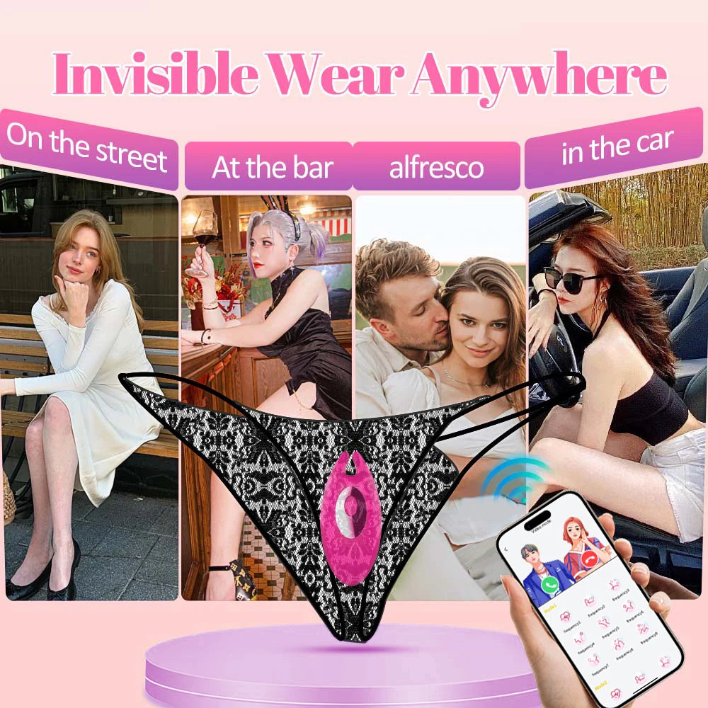 NEW Arrivals APP Wearable Vibrator for Women Bluetooth Control Egg Clit Stimulator Magnetic Wear Vibrating Female Masturbator Sex Toys Adults