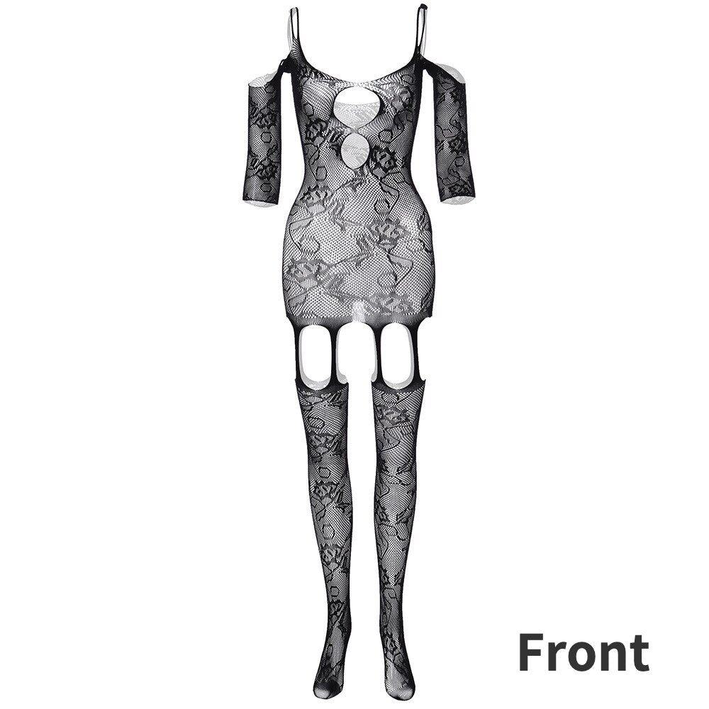 Men's Suspender Underwear Fetish Erotic Men Clothes Lingerie Gay Sissy Sexy Body Stockings Net Bodysuit for Gentlemen Boy Friend