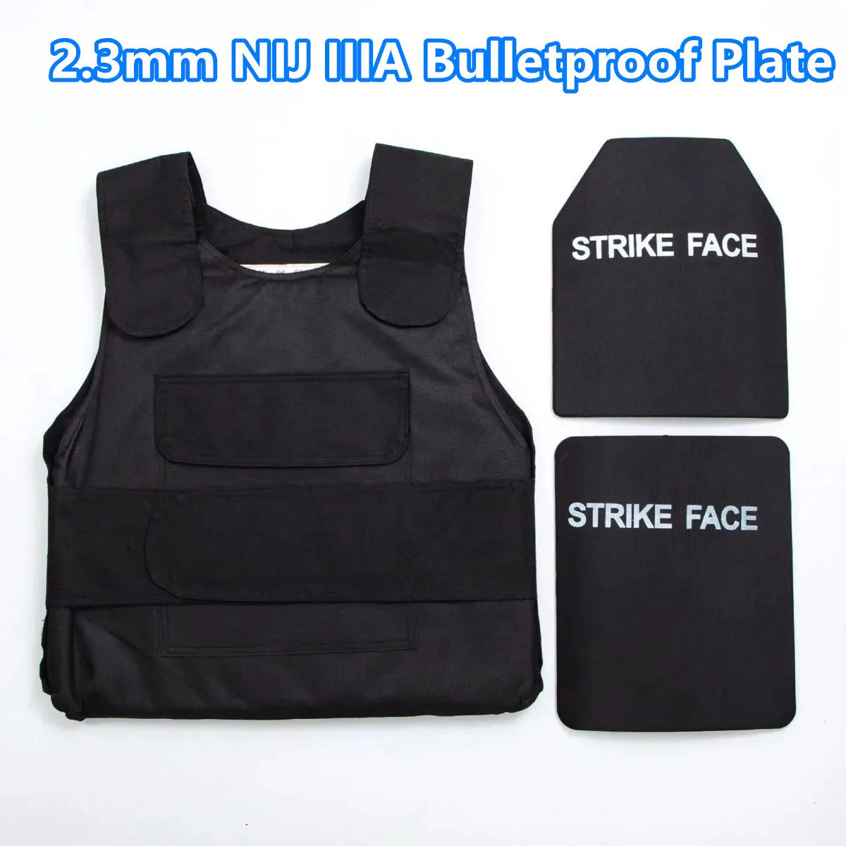 NEW Arrivals Top Quality 2.3mm Thick Bulletproof Aramid Plate Front Chest Security Protection Ballistic Body Armor Anti-Stab Panel Tactical Vest Built-In School Bags Children Safety