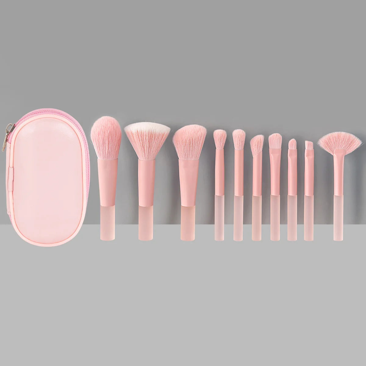 10pcs Women Girls Mini Makeup Brush Set Powder Eyeshadow Foundation Blush Blender Concealer Beauty Makeup Tools Brush Professional Outdoor Travel Supplies Female Ladies Luxury Cosmetics Accessories Products