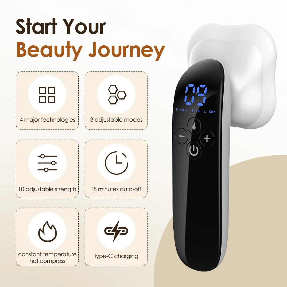 NEW Electric RF Fat Remover Body Massager for Waist Arm Leg Butt Cordless 4 in 1 Fat Burner Belly Fat Burning Body Sculpting Machine Women Men Personal Care Supplies