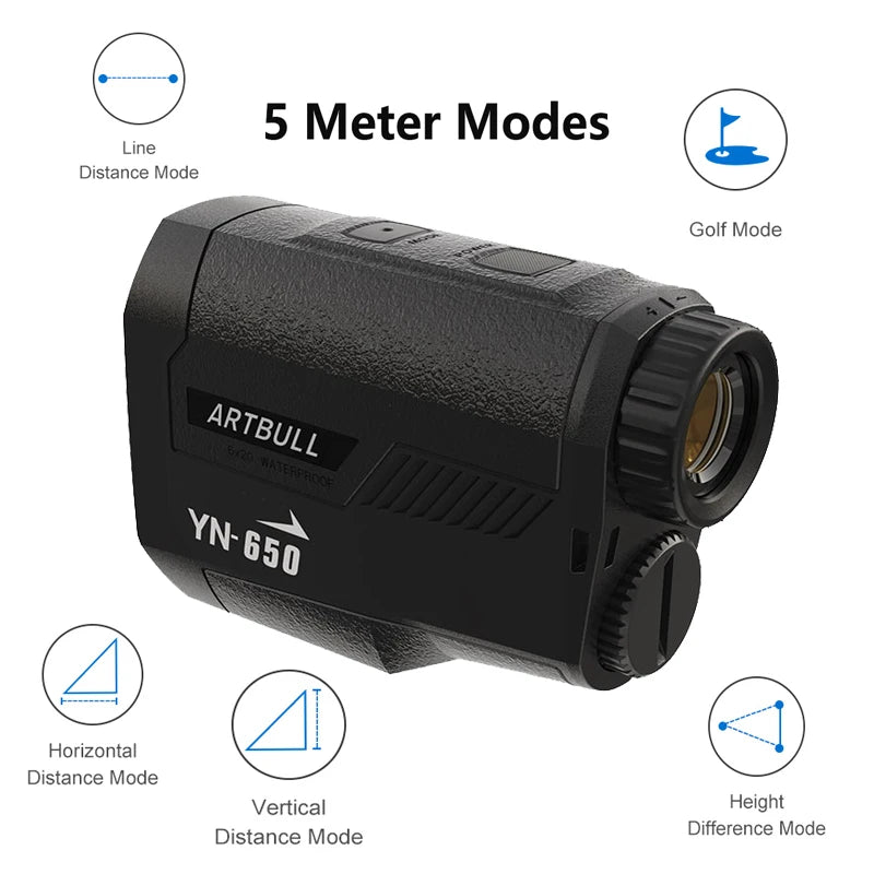 NEW Laser Golf 1000M Range Finder for Outdoor Camping Hunting Telescope with Flag-Lock Slope Pin Laser Distance Meter 1000m 650m Top Quality Monocular