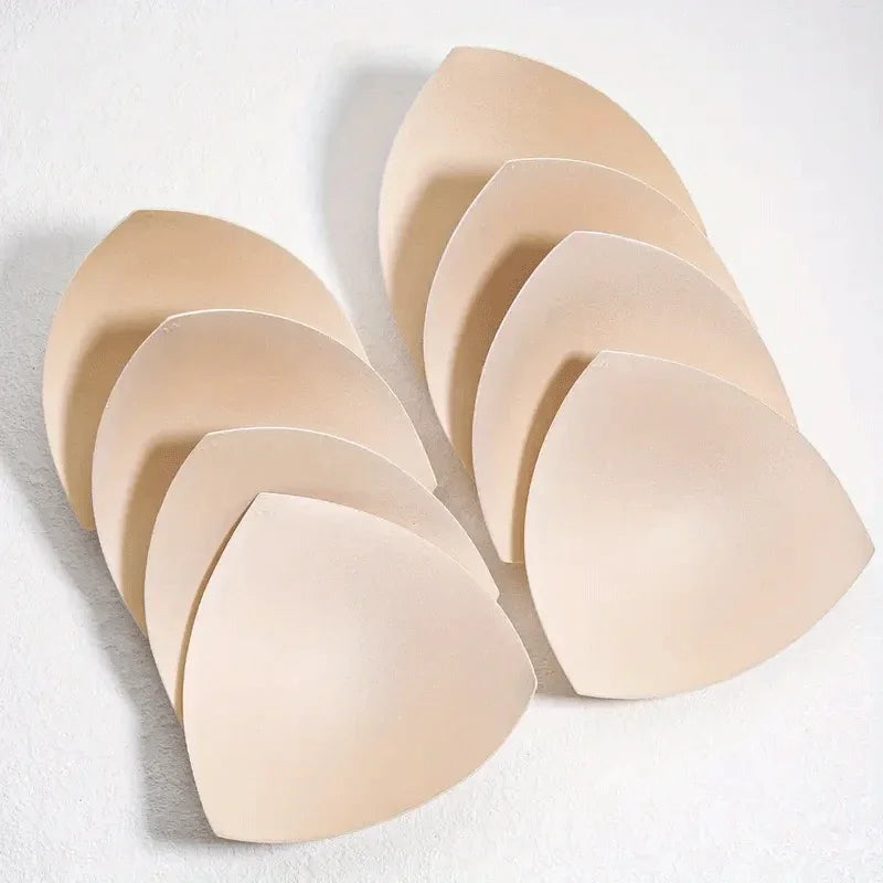 NEW Arrivals 10/20PCS Set Triangle Sponge Push Up Bra Pads for Women Invisible Insert Swimsuit Bikini Breast Enhancers Chest Cup Pads Accessories