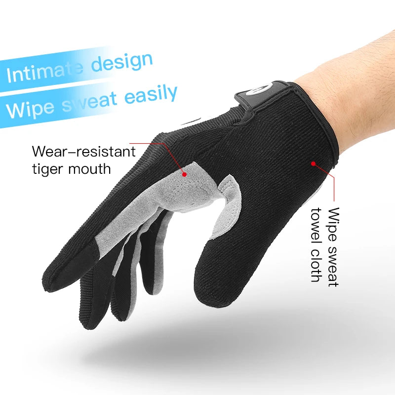 NEW Arrivals MTB Bike Sports Cycling Gloves Full Finger Men Women Running Fitness Gym Spring Summer Riding Motorcycle Gloves