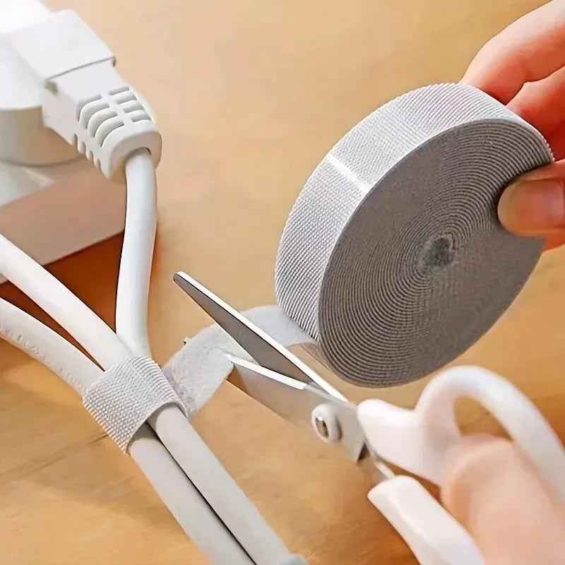 NEW Arrivals 5M Cable Organizer Cable Management Wire Winder Tape Earphone Mouse Cord Management Ties Protector For iPhone Xiaomi Samsung