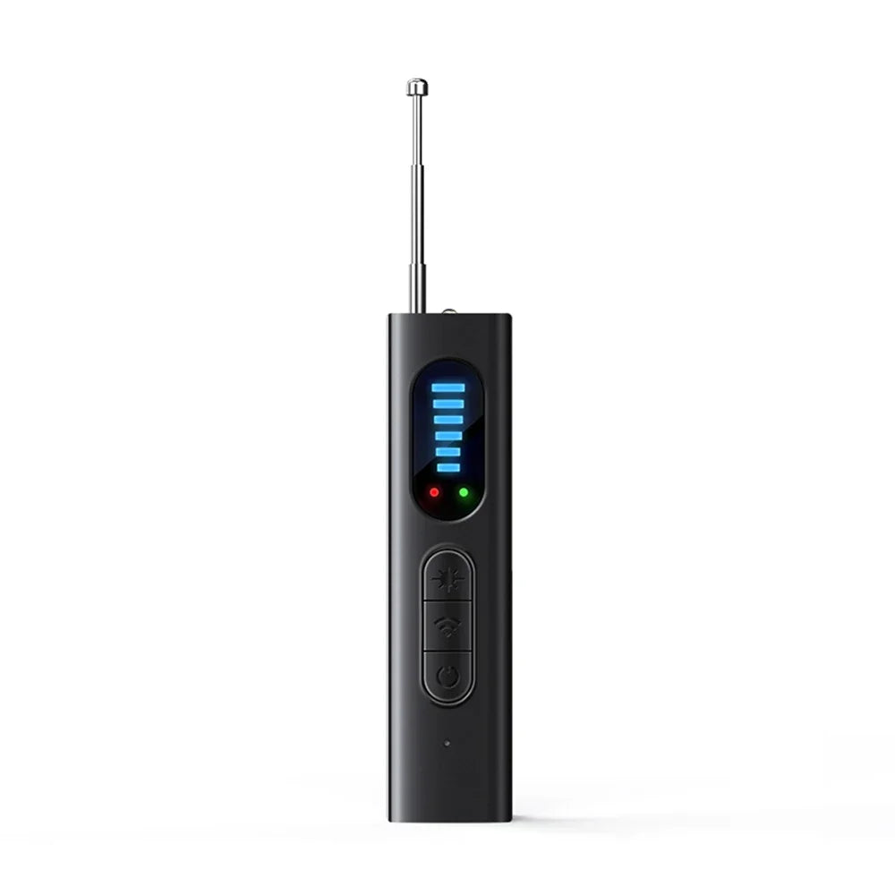NEW T15 Wireless Camera Detector Protective Alarm Security Sensor Bug Finder GPS Locator Detection RF Signal Lens Tracker Detect Scanner for Security Privacy Protection Spy Systems