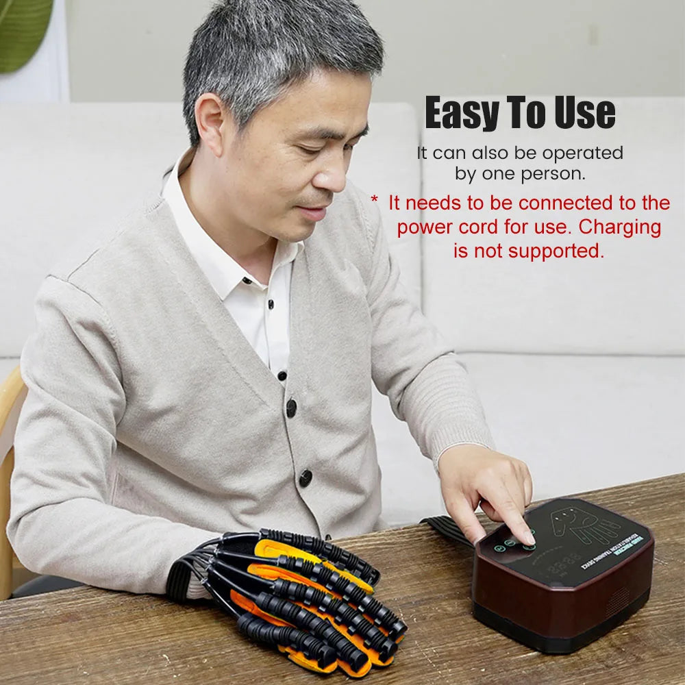 NEW Arrivals Robotic Hand Training Rehabilitation System Robot Gloves Set for Stroke Hemiplegia Finger Paralysis Rehabilitation Trainer Exercise Rehab Exerciser Body Care Supplies Devices Health Care Products